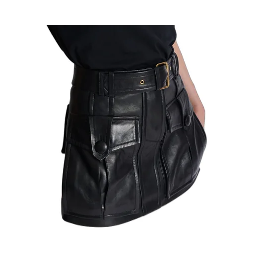 Short Leather Skirt