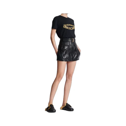 Short Leather Skirt