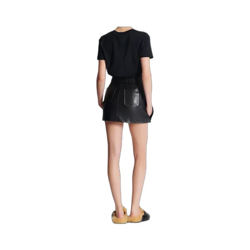 Short Leather Skirt