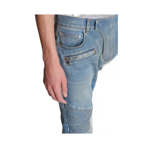 Slim-Fit Biker Jeans