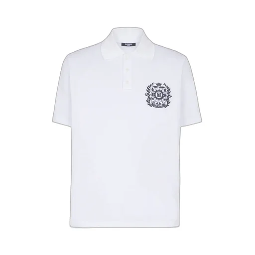 Cotton Polo Shirt With ÉCusson Print