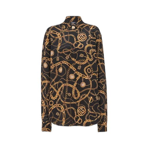 All-Over Graphic Printed Crewneck Shirt