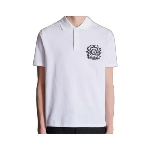Cotton Polo Shirt With ÉCusson Print