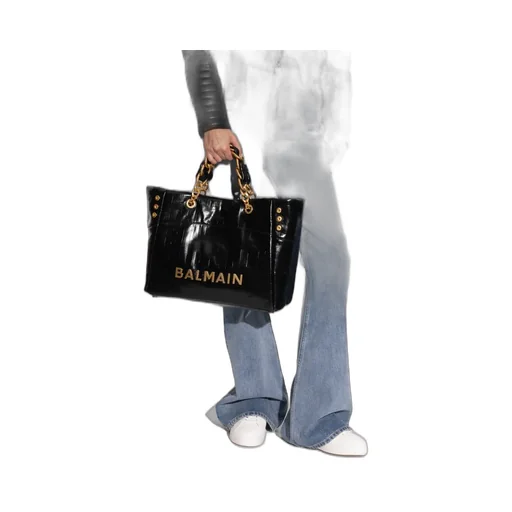 1945 Soft Pb-Monogrammed Crinkled Tote Bag