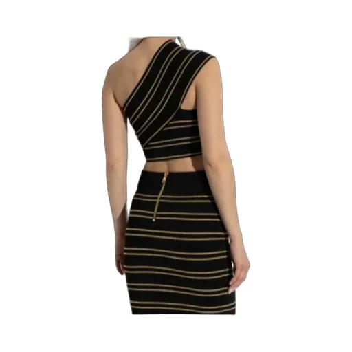 Striped One-Shoulder Top