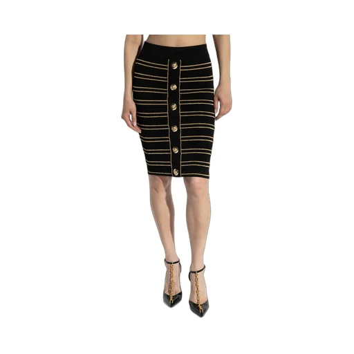Lurex Thread Pencil Skirt