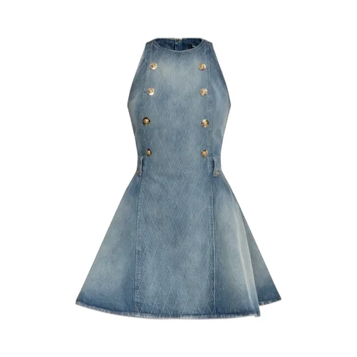 Sleeveless Denim Dress