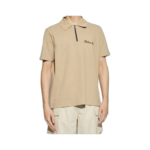Logo Embroidered Short-Sleeved Polo Shirt