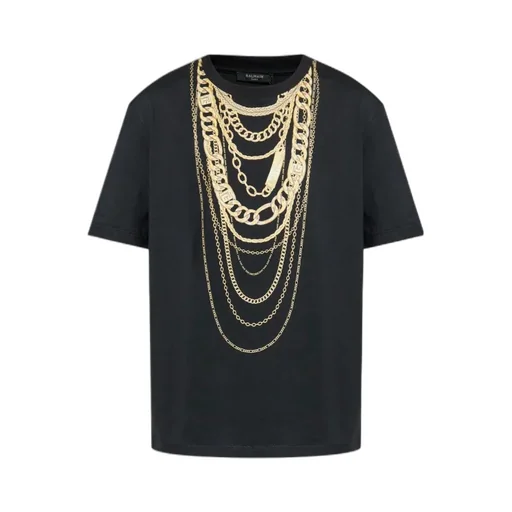 Detail Printed Crewneck T-Shirt