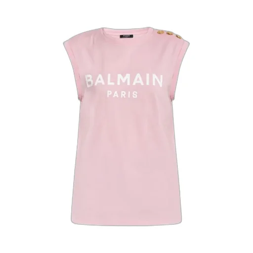 Logo Printed Crewneck Tank Top