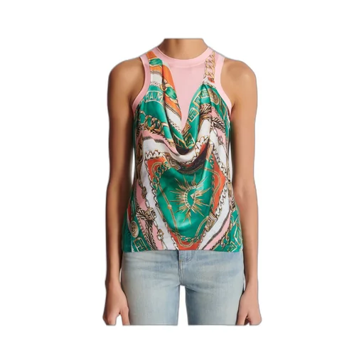 Foulard Print Vest Top