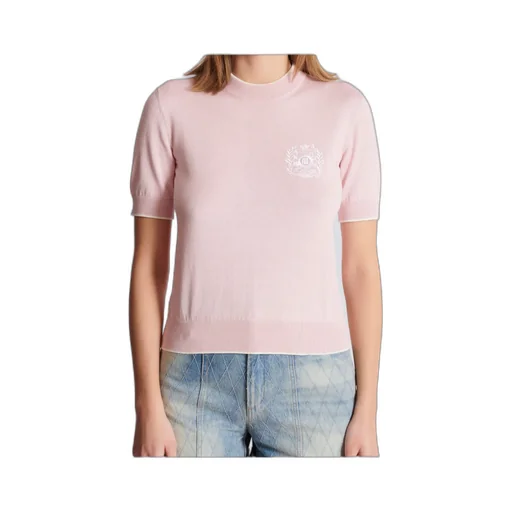 EmblÈMe-Embroidered Knit Top
