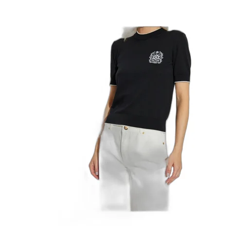 EmblÈMe-Embroidered Knit Top