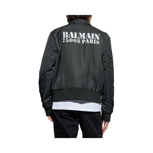 Logo Printed Bomber Jacket