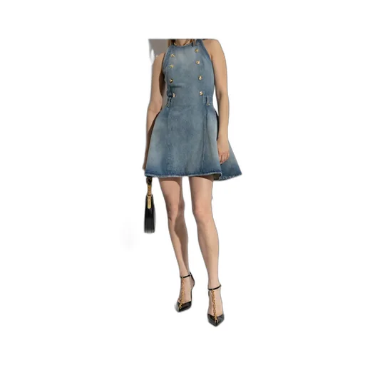 Sleeveless Denim Dress