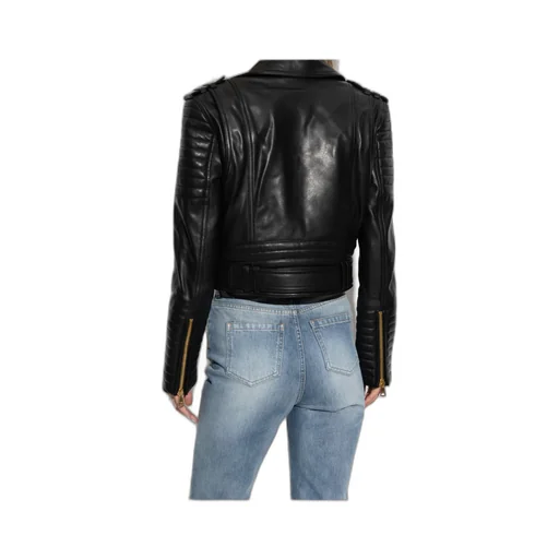 Cropped Leather Jacket