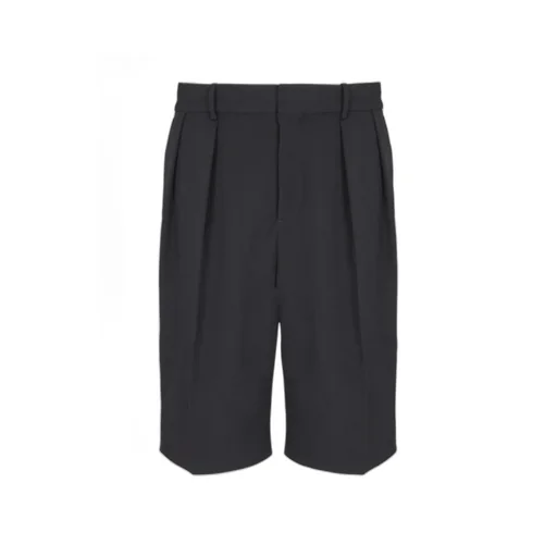 Grain De Poudre Pleated Bermuda Shorts