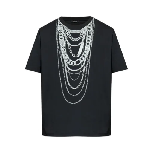 Detail Printed Short-Sleeved T-Shirt