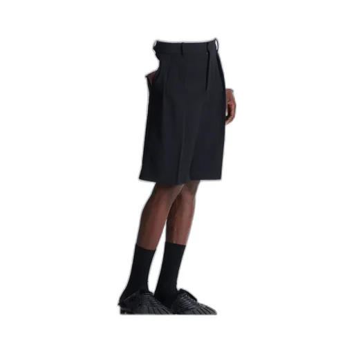 Grain De Poudre Pleated Bermuda Shorts