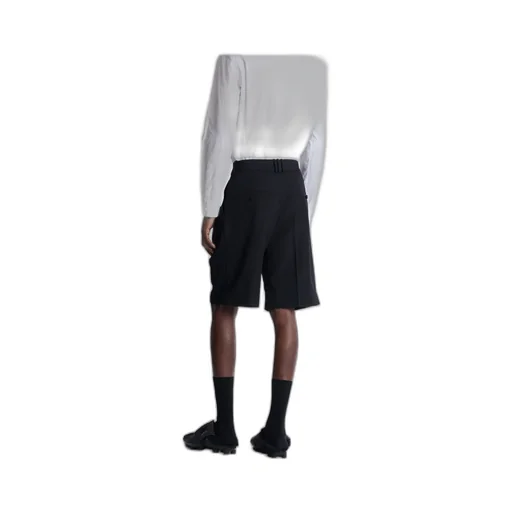 Grain De Poudre Pleated Bermuda Shorts