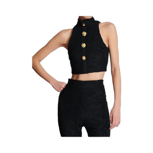 Baroque Patterned Sleeveless Top