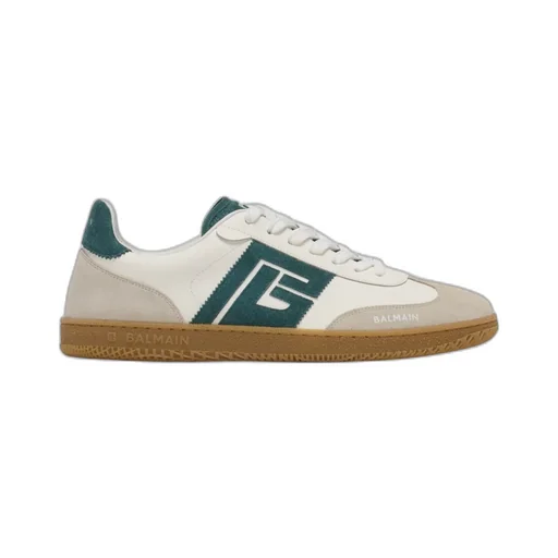 Swan Suede And Smooth Leather Trainers
