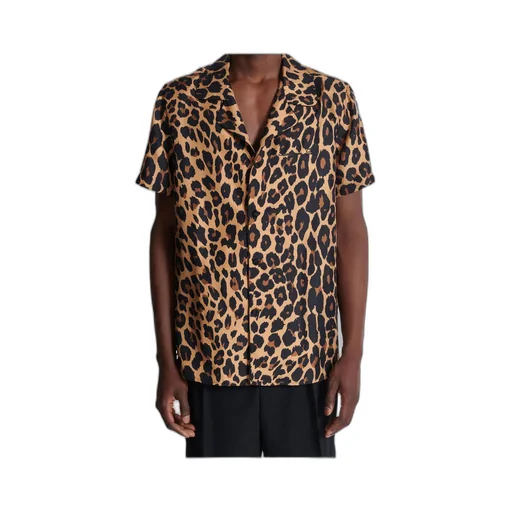 Leopard Print Pyjama Shirt