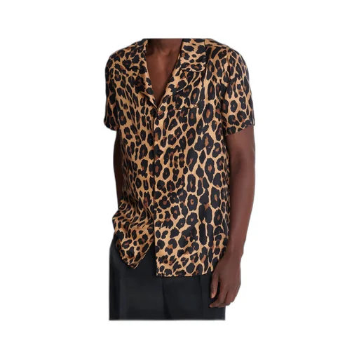 Leopard Print Pyjama Shirt