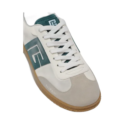 Swan Suede And Smooth Leather Trainers