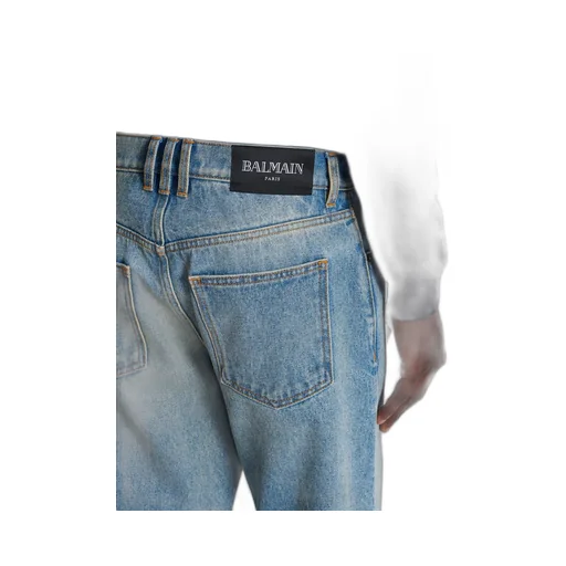 Straight-Leg Belt-Looped Jeans