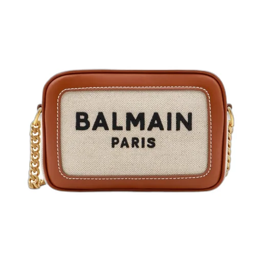 Logo Embroidered Zipped Shoulder Bag