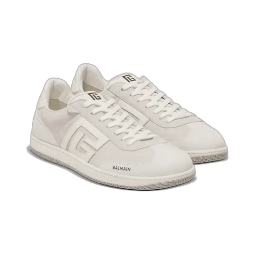 Swan Suede And Smooth Leather Trainers