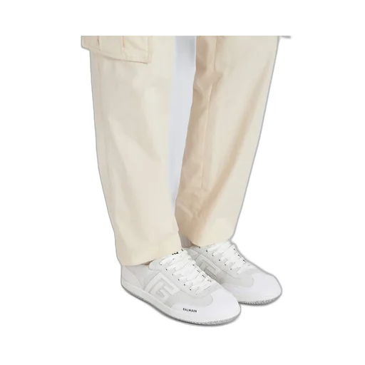 Swan Suede And Smooth Leather Trainers