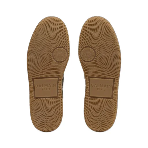 Leather And Canvas Swan Trainers
