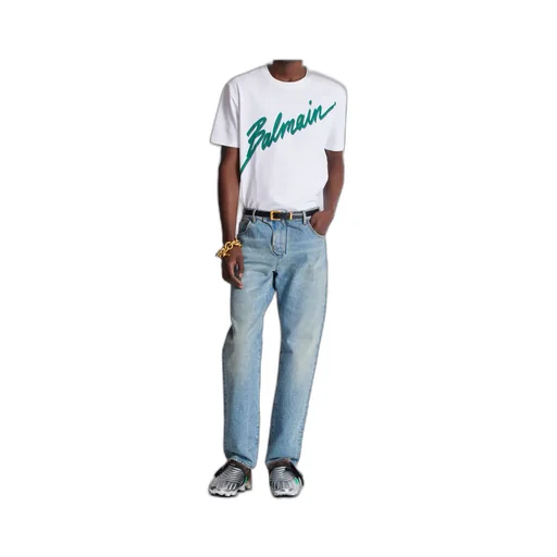 Logo Printed Straight Hem T-Shirt