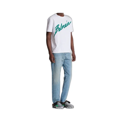 Logo Printed Straight Hem T-Shirt