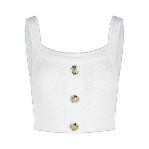 Tweed Cropped Top