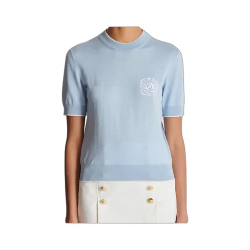 EmblÈMe-Embroidered Knit Top