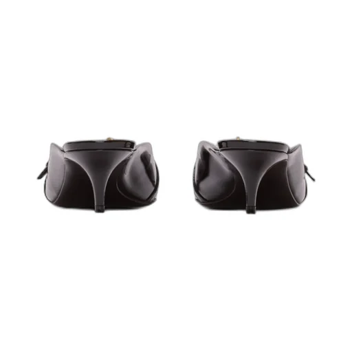 Sync Patent Leather Mules With Pointed Toe