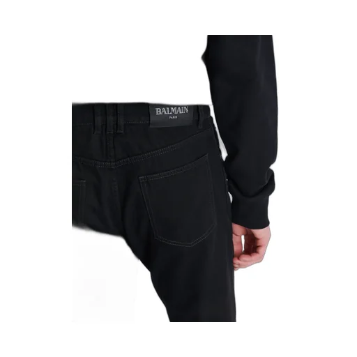 Logo Patch Belt-Looped Jeans