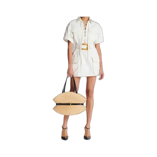 Short Lace-Up Dress