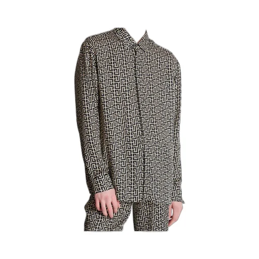 Monogram Patterned Buttoned Shirt