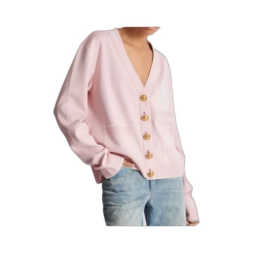 EmblÈMe-Embroidered Knit Cardigan