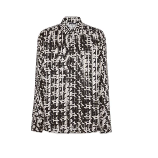Monogram Patterned Buttoned Shirt