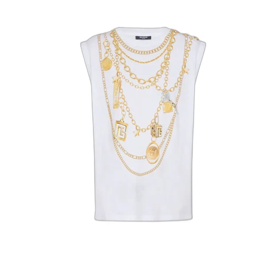 Collier Print Vest Top