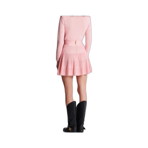 A-Line Textured Knit Skirt