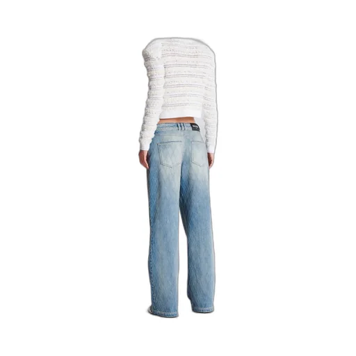 Logo Patch Straight-Leg Jeans