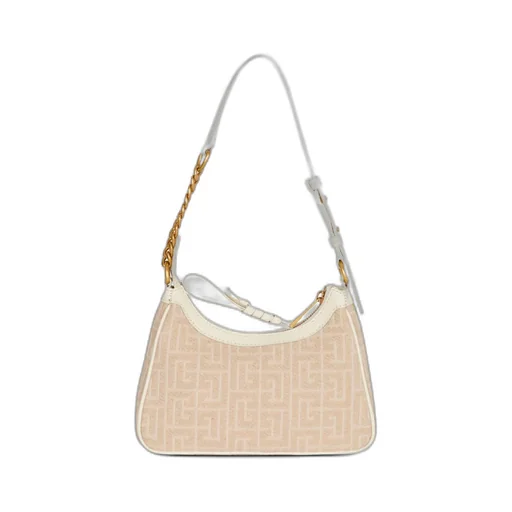 B-Army Shoulder Bag In Monogrammed Jacquard Canvas And Leather