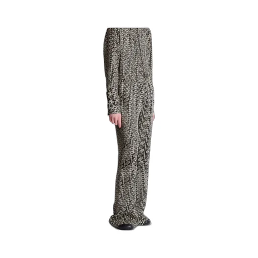 Monogrammed Flowing Trousers