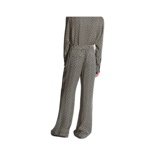 Monogrammed Flowing Trousers